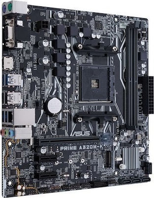 Asus Prime A320M-K Motherboard Micro ATX με AMD AM4 Socket