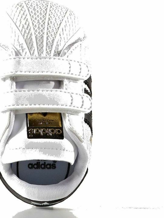 adidas Βρεφικά Sneakers Αγκαλιάς Λευκά Superstar