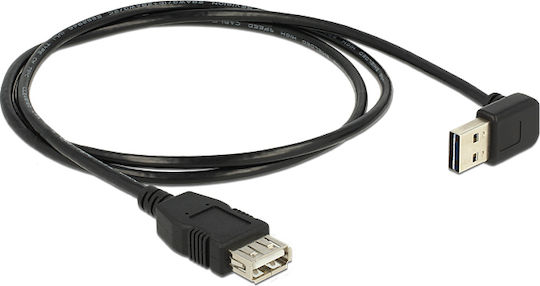 DeLock USB 2.0 Кабел USB-A мъжки - USB-A женски Черно 1м 83547