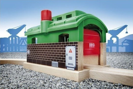 Brio Toys Train Garage Set mit Zug aus Holz