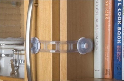 Clippasafe Schrank- und Schubladensicherung mit Aufkleber aus Kunststoff 1Stück