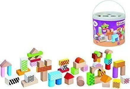 Eichhorn Wooden Building Blocks for 2+ Years 50 Pieces