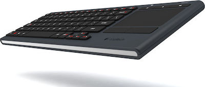 Logitech K830 Ασύρματο Πληκτρολόγιο με Touchpad Αγγλικό US