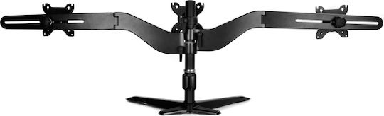 Silverstone ARM31BS Schreibtisch Halterung für 2 Monitore bis 24"
