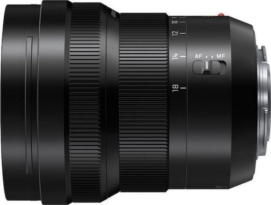 Panasonic Crop Camera Lens Lumix G Leica DG 8-18mm, f/2.8-4.0 Asph. Standard Zoom for Micro Four Thirds (MFT) Mount Black