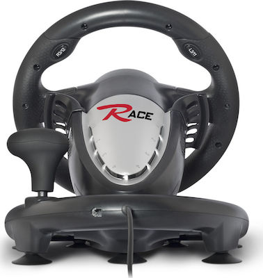 Spirit of Gamer R-Ace Wheel Pro Τιμονιέρα με Μοχλό Ταχυτήτων και Πετάλια για PC / PS3 με 180° Περιστροφής