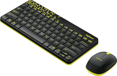 Logitech MK240 Nano Ασύρματο Σετ Πληκτρολόγιο & Ποντίκι Αγγλικό US