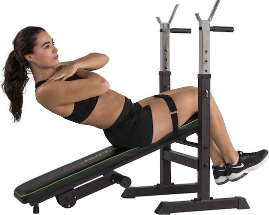 Tunturi WB20 Trainingsbänke Horizontal Trainingsbank für Unterleib mit Ständern