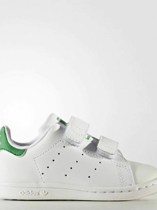 Adidas Παιδικά Sneakers Stan Smith με Σκρατς Λευκά