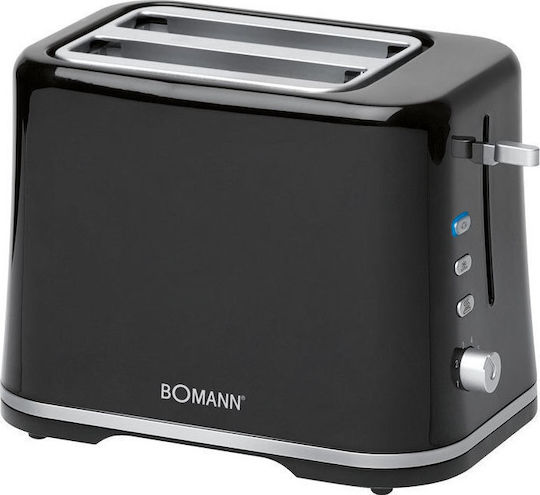 Bomann TA 1577 CB 138-0443 Тостер Двуместна 870W Черен