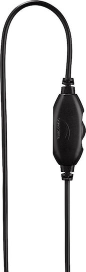 HAMA Offbeat Über Ohr Multimedia-Headsets mit Mikrofon und Verbindung 3,5 mm Klinke in Schwarz Farbe