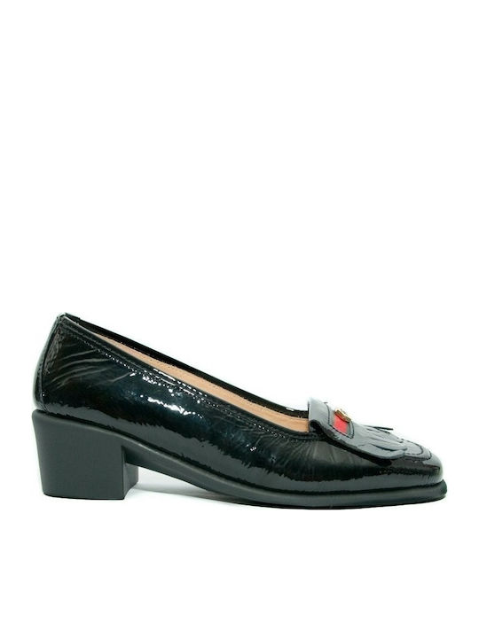 Relax Anatomic Anatomic Leather Black Heels 5206