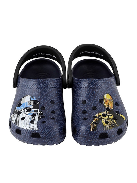 Classic Star Wars Children's Anatomical Beach Shoes Navy Blue