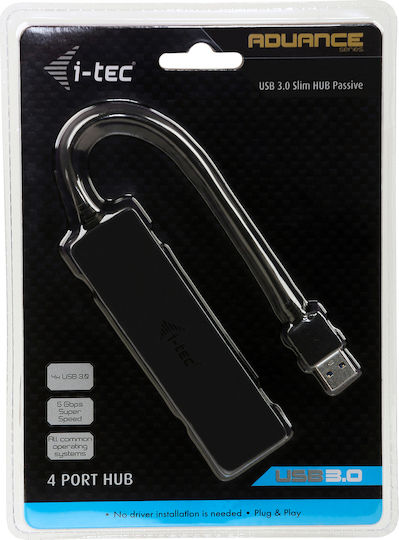 i-tec USB Хъб 4 Порта USB 3.0 с Връзка USB-A
