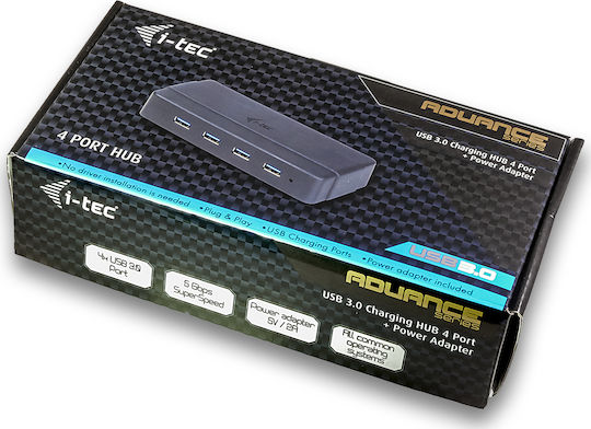 i-tec Hub 4 Θυρών USB 3.0 με σύνδεση USB-A