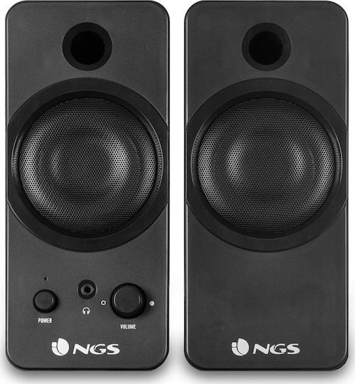 NGS GSX-200 Ηχεία Υπολογιστή 2.0 με Ισχύ 20W Μαύρα
