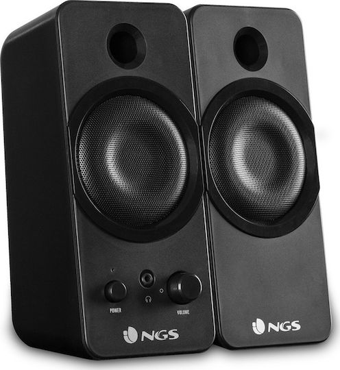 NGS GSX-200 Ηχεία Υπολογιστή 2.0 με Ισχύ 20W Μαύρα