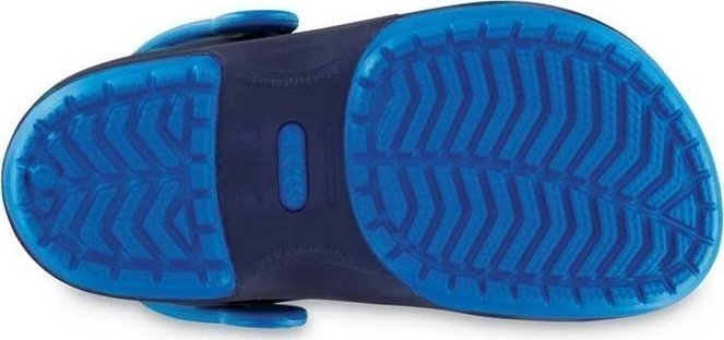 blue translucent crocs