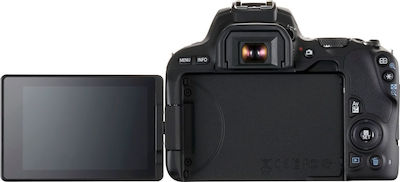 Canon DSLR Φωτογραφική Μηχανή EOS 200D Crop Frame Kit (EF-S 18-135mm F3.5-5.6 IS USM + W-E1 Wi-Fi Adapter)Kit (AF-P DX 18-55mm F3.5-5.6G VR + AF-P DX 70-300mm F4.5-6.3G ED VR)Kit (HD DA 18-50mm F4-5.6 DC WR RE + DA 50-200mm F4-5.6 ED WR) Black