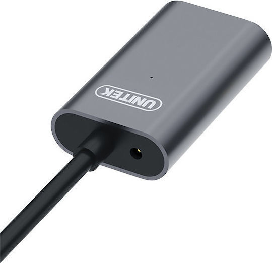 Unitek USB 2.0 Кабел USB-A мъжки - USB-A женски Черен 5м Y-271