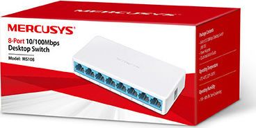 Mercusys MS108 Unmanaged L2 Switch with 8 Ethernet Ports