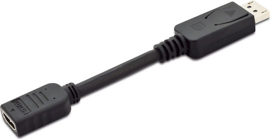 Digitus DisplayPort Male To HDMI Female Converter 1 Piece AK-340400-001-S