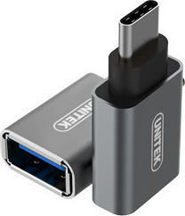 Unitek Converter USB-C male to USB-A female Gray 1pcs Y-A025CGY