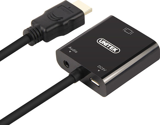 Unitek Converter HDMI male to 3.5mm / VGA female 1pcs Y-6333