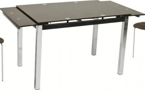 Glamour Καφέ Κουζίνας Επεκτεινόμενο Μαύρο 100+50x65x75εκ. Glamour Καφέ Κουζίνας Επεκτεινόμενο Μαύρο 100+50x65x75εκ.