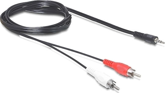DeLock DeLock 3.5mm Male to RCA Male Audio Cable Black 10m