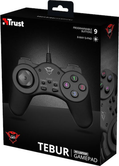 Trust GXT 510 Tebur Cu fir Gamepad pentru PC Negru