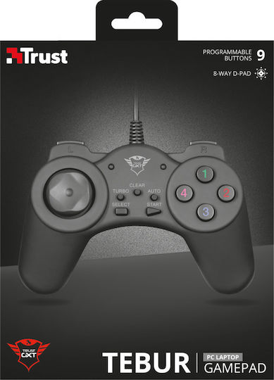 Trust GXT 510 Tebur Cu fir Gamepad pentru PC Negru