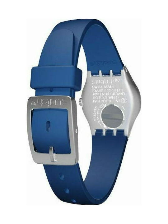 Swatch Soblue Watch with Blue Rubber Strap