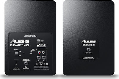 Alesis Elevate 5 MKII Αυτοενισχυόμενα Ηχεία Studio Monitor 2 Δρόμων 80W (Ζεύγος) Μαύρο