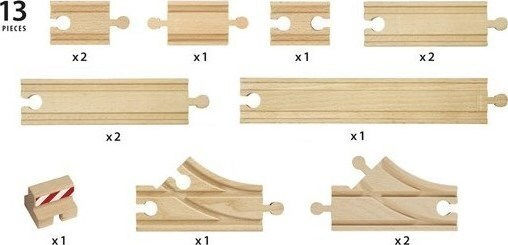 Brio Toys Schienen Starter Pack B Schienensets aus Holz für 3+ Jahre alt+ Jahre