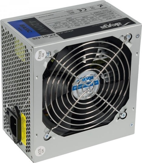 Akyga AK-B1-420 420W Μαύρο Τροφοδοτικό Υπολογιστή Full Wired