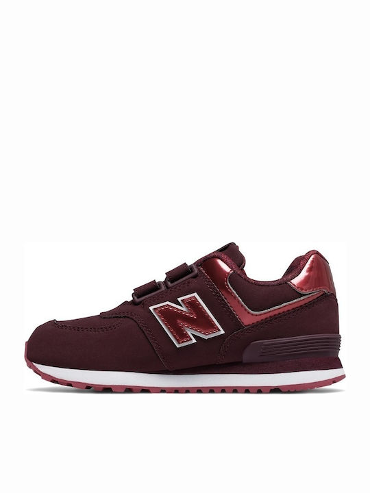 New Balance 574 Classic Kids Sneakers Burgundy