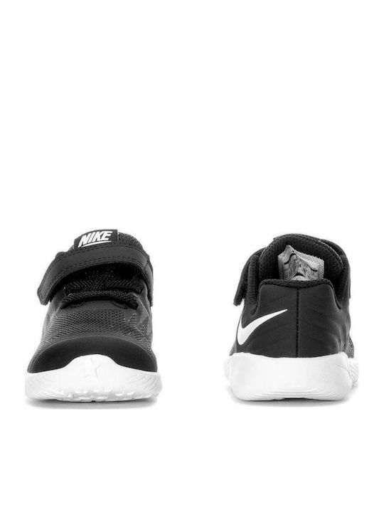 Star Runner TDV Kids Sports Shoes Running with Hoop & Loop Closure Black