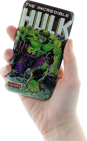 Hulk Power Bank 4000mAh με Θύρα USB-A Πολύχρωμο