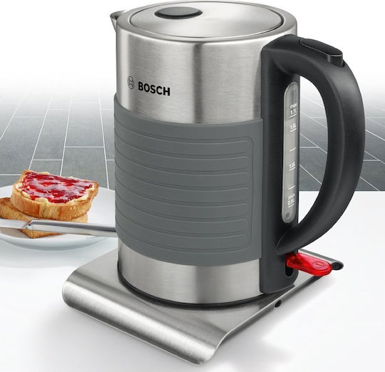 Bosch Βραστήρας 1.7lt 2200W Ασημί
