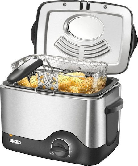Unold 58615 Φριτέζα 1.5lt Ασημί
