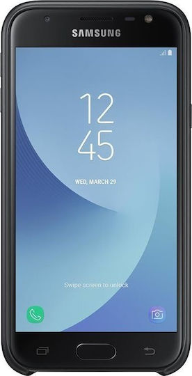 Samsung Dual Layer Cover Back Cover Πλαστικό Μαύρο (Galaxy J3 2017)