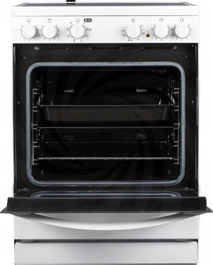 Zanussi Aragaz 72lt cu Plite Ceramice L59.6cm. White