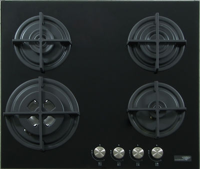 La Germania P660 1 G9 X/17 GPL (Ri) Autonomous Cooktop with Liquid Gas Burners 58x50cm