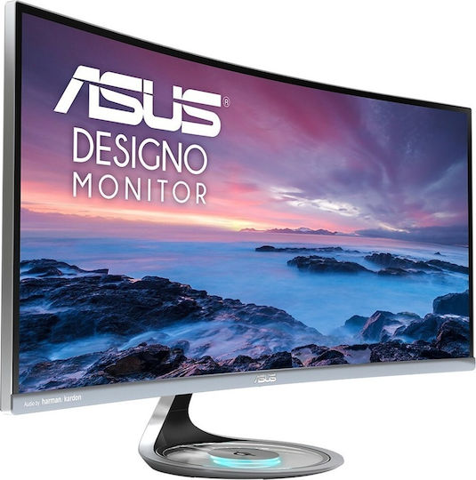 Asus Designo Curve MX34VQ Ultrawide VA Curved Gaming Monitor 34" QHD 3440x1440 με Χρόνο Απόκρισης 4ms GTG