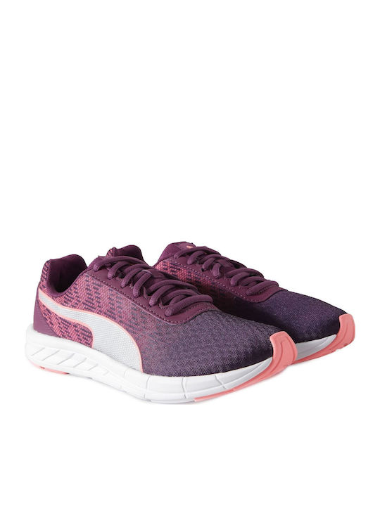 Comet JR Kids Sports Shoes Running with Laces Burgundy