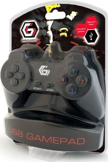 Gembird JPD-UB-01 Ενσύρματο Gamepad για PC Μαύρο