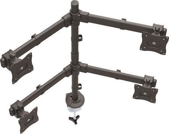 StarTech Halterung Auf dem Schreibtisch für 4 Monitore bis 27" mit Arm (ARMQUAD)