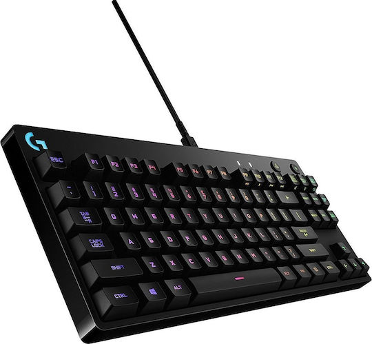 Logitech G Pro Gaming Μηχανικό Πληκτρολόγιο Tenkeyless με GX Blue διακόπτες και RGB φωτισμό (Αγγλικό US)