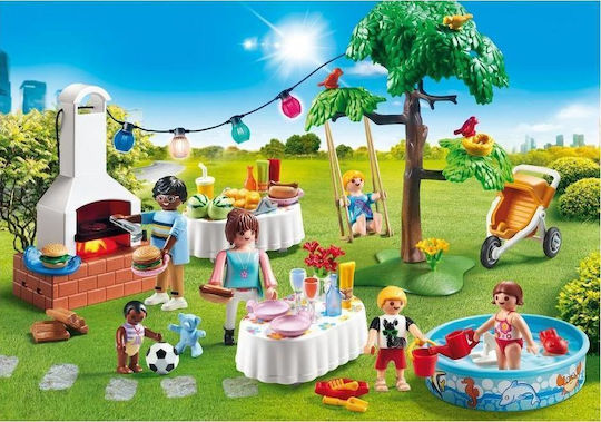 Playmobil Stadtleben Party im Garten BBQ für 4-10 Jahre